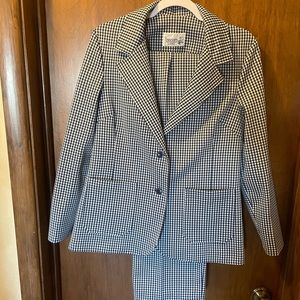 Vintage Blue Plaid Suit